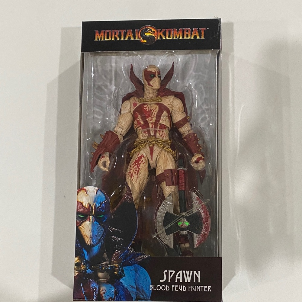 Mortal Kombat Spawn Blood Feud Hunter Action Figure - Red, Cream